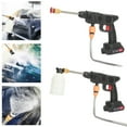 thumbnail image 3 of Cordless Pressure Washer Battery Powered, Portable Power Washer with 2 Batteries, 6-in-1 Nozzle, Foam Tank, 17FT Hose, 200W Electric Handheld Power Washer for Car, Patio, Fence, Camping Cleaning, 3 of 8