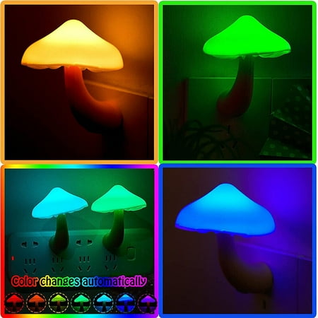 

Mushroom Night Light Plug-in Wall Lamps Sensor Lights Sensing LED Night Lights