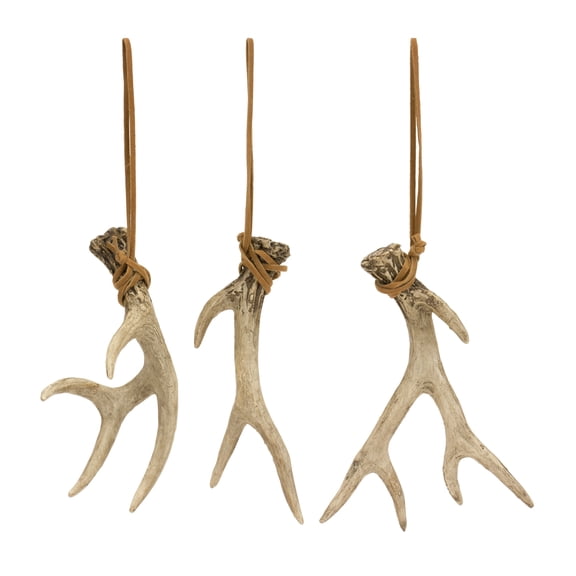 Melrose Set of 12 Deer Antlers Christmas Ornaments 5"
