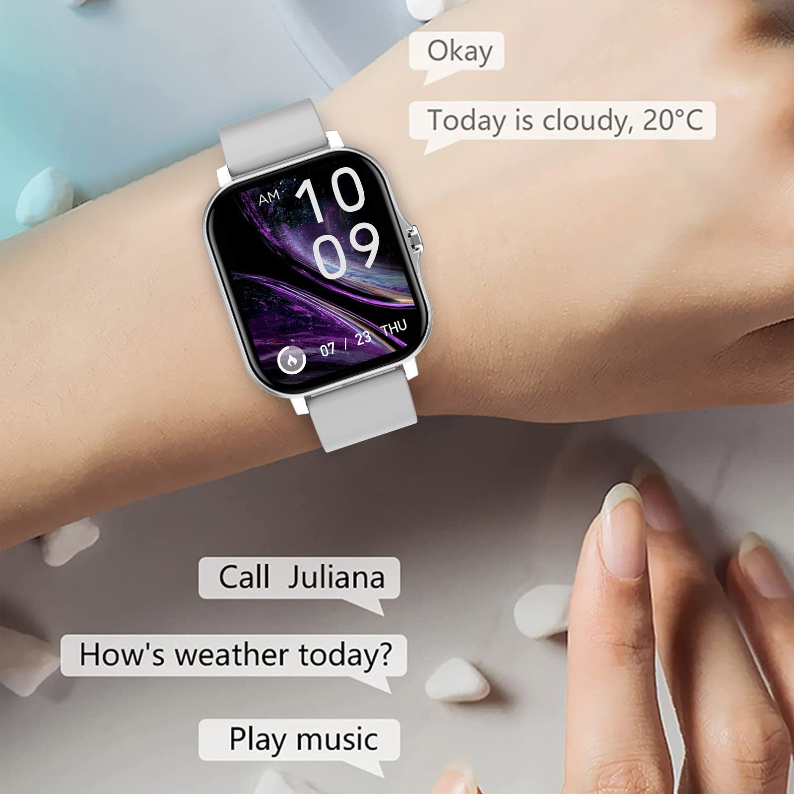 Aoujea Smart Watch Multifunctional Bluetooth Talk Casual Smart 
