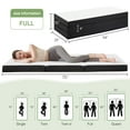 thumbnail image 4 of 4 inch Foldable Memory Foam Mattress Full Size, CertiPUR-US Certified - Tri-Fold Design with Removable Cover, 4 of 11