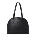 thumbnail image 4 of Time and Tru Women's 3 in 1 Satchel Bag 3-Piece Set Black Pebble, 4 of 5