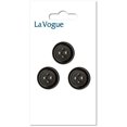 thumbnail image 1 of LA VOGUE 4-Hole Button, Black, 20 mm (0.79 in), 1 of 2