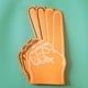 thumbnail image 5 of Qarigey Guante de porristas de EVA, reemplazo colorido, reutilizable, lindo, Flexible, para eventos deportivos, juegos, fiesta, guantes de Disfraces de disfraces Amarillo blanco, 5 of 6