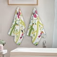 thumbnail image 3 of Coolnut Spring Cartoon Birds Hand Towels 2 PCS, Colorful Leaf Branch Kitchen Towel Ultra Soft and Highly Absorbent,Decorative Fingertip Face Towel for Bathroom Hotel, 28.3"x14.4", 3 of 5