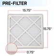 thumbnail image 2 of Prefiltro B-Air BlueDri para purificador de aire, paquete de 5, blanco, 2 of 2