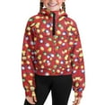 thumbnail image 5 of Chririnla Lights Print Long Sleeve Sweater Clothes Fashion Sweatshirt with Pocket Girls Half Zipper Sweatshirts Girl Half Zipper Sweatshirts Size 7-8, 5 of 7