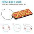 thumbnail image 2 of Square 2Pack PU Leather Kaleidoscope Geometric Cruise Luggage Tag with Privacy Cover and Stainless Steel Ring - Suitable for Travel Handbags Backpacks Luggage Tags, 2 of 6