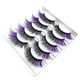 thumbnail image 1 of 5 pares de pestañas postizas de fibra química de colores, estilo europeo., 1 of 1