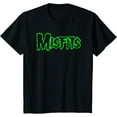 thumbnail image 1 of Misfits – T-Shirt Logo Vert Décontracté Col Rond T-Shirt Mode Été Hauts, 1 of 2