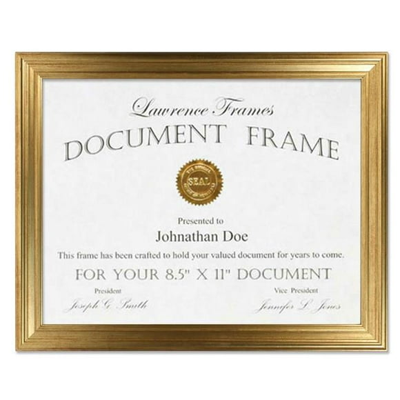 LawrenceFrames 536281 8.5 x 11 Po Cadre Photo Bruni, Or