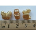 thumbnail image 3 of Butterfly Beads Gold Glitter Sparkle Large Hole Pony Beads Made in USA, 3 of 3
