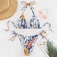 thumbnail image 2 of Conjunto de ropa de playa Bikini con correas elegantes bloque de color cómodo traje de baño dividido para mujer OAVQHLG3B Store lin121212, 2 of 4
