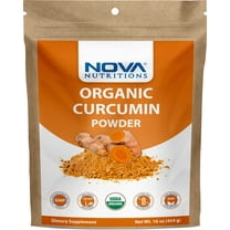 Nova Nutritions Certified Organic Turmeric Curcumin Root Powder 16 OZ (454 gm) - Curcuma Longa (Root)