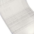 thumbnail image 2 of 3 in. Double Fused White and Silver Plaid Ribbon with Silver Piping, 2 of 4