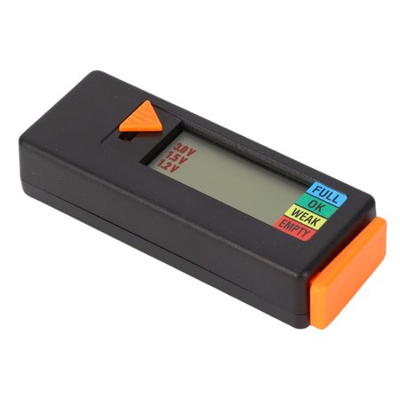 NFTIGB Digital Battery Tester LCD Display Portable Battery Capacity Checker for C AA AAA D N 9V 1.5V Button Cell Batteries, Black