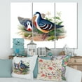 thumbnail image 2 of Designart ' Ancient Birds In The Wild IV ' Traditional Canvas Wall Art Print, 2 of 3