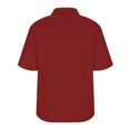 thumbnail image 6 of LEKWK Linen Button Down Shirt Women Collared Pleated Front Business Casual Tops Short Sleeve Dressy Tops Lapel Neck Smart Elegant Office Wear, 6 of 7