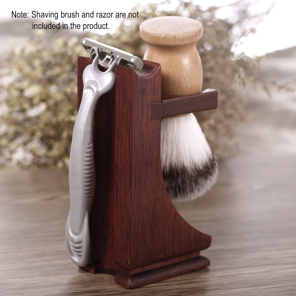 Shaving Holder Stand for Shaving Razor Brush Solid Wood Shaving Tool
