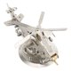 thumbnail image 5 of Modelo De Helicóptero De Metal De Acero Inoxidable, Modelo De Helicóptero De Metal 3D, Estructura Fundida A Presión, Educativo Para Sala De Estudio, 5 of 7
