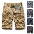 thumbnail image 3 of WREESH Men's Casual Shorts Cargo Shorts Cargo Shorts Running Shorts Multiple Utility Pockets Elastic Waist Cotton Hiking Shorts Dark Gray, 3 of 5
