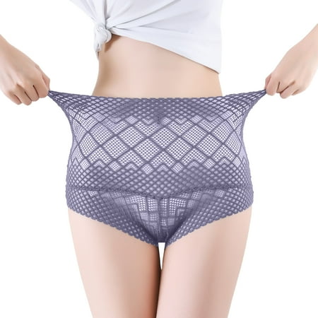 

CLZOUD Women s Underwear Purple Lace Women s Lace Solid Color High Elastic High Retraction Boxer Underwear Hollow Out Skin Refreshing Breathable Panties Xxl