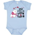 thumbnail image 3 of Inktastic Mimi Loves Me Lots and Lots- Cute Elephant Boys or Girls Baby Bodysuit, 3 of 5