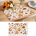 thumbnail image 6 of Fall Pumpkin Placemats Set of 12, Yellow Sunflower Fallen Leaves Harvest Non-Slip Place Mats Washable Table Mats for Kitchen Dining Table Decorations Indoor/Outdoor, 6 of 9