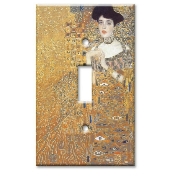 Single Gang Toggle OVERSIZE Wall Plate - Klimt: Adele Bloch