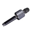 thumbnail image 1 of Methold Micrófono inalámbrico para teléfono inteligente, compatible con Bluetooth, recargable, KTV, Karaokes, micrófono de repuesto de cuero, para Cables de audio/vídeo Gris-plata, 1 of 6
