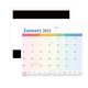 thumbnail image 2 of Fiudx Calendario de Pared, Agenda de Escritorio de 18 Meses, Recordatorio de Días Festivos En Papel Grueso, para Uso En La Oficina, La Escuela y La Familia, Organización de La Vida Diaria, de Enero d, 2 of 6