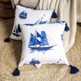 thumbnail image 2 of DriftAway  Boho Throw Pillow Covers Harbor Modern Farmhouse Decorative Home Cushion, 2 of 5