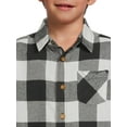 thumbnail image 3 of Wrangler Boys’ Long Sleeve Flannel Shirt, Sizes 4-18 & Husky, 3 of 5