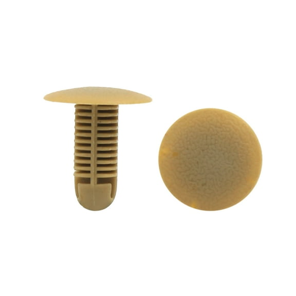 Unique Bargains 30Pcs Beige Car Trim Door Panel Retainer Clips Rivet Fastener 8mm x 8mm Hole