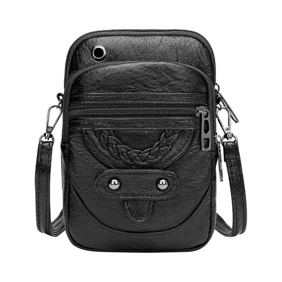 Penkiiy Trendy Women's Crossbody Bag with Headphone Port & Zipper Pocket - Lightweight & Durable for Travel/Party/Daily Use