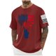 thumbnail image 1 of Tops para hombre, blusas y camisas de cuello redondo y manga corta para hombre, blusas casuales de cuello redondo con estampado de moda para hombre, blusas de cuello redondo y manga corta, camisas par, 1 of 5