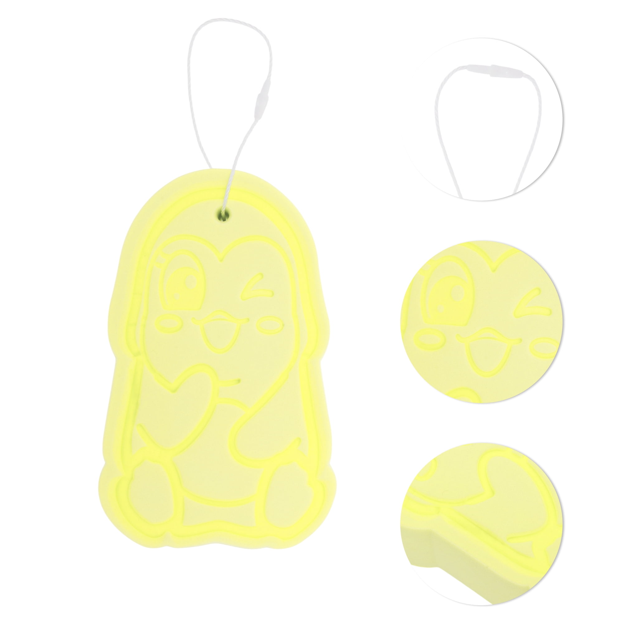 Unique Bargains Cute Penguins Pattern Bath Sponge Body Scrubber 1 Pc Yellow