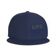 thumbnail image 2 of ZICANCN Love The Moment Baseball Caps, Trucker Hats for Men And Women, Adjustable Breathable Flat Caps, Navy Blue, 2 of 8
