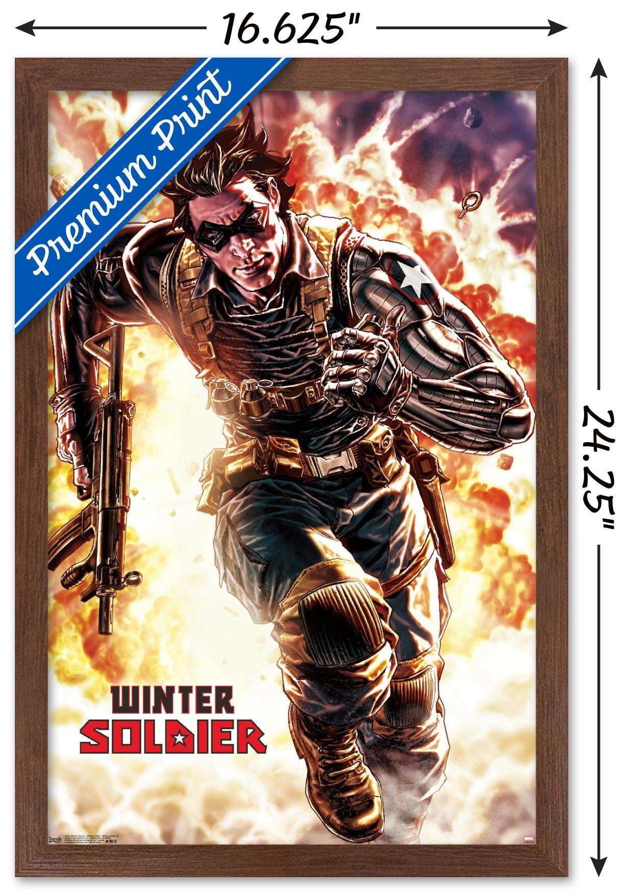 Marvel Comics - Winter Soldier - Winter Soldier #4 Wall Poster, 14.725" x 22.375", Framed