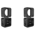 thumbnail image 3 of Kearding Funda protectora antiarañazos para cámara , carcasa protectora para grabadora de vídeo, reemplazo para Action 2, tipo de pantalla Negro Tipo de pantalla doble 2Conjunto, 3 of 6