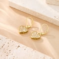 thumbnail image 6 of Lancharmed 14K Gold Plated Heart Dangle Earrings,Stud Drop Earring for Women Cubic Zirconia Heart Earrings for Women, 6 of 7