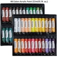 thumbnail image 4 of MEEDEN Artist Acrylic Painting Set, Painting Kit with Wood Table Easel, 48 Acrylic Paints , 10 Brushes, 3 Canvases Panels, Art Supply Paint Kit for Adults, Beginners, Artists, Students, 4 of 6