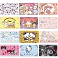 thumbnail image 2 of Pegatinas de piel para tarjetas de juego de Hello Kitty, funda de película de dibujos animados Kuromi Melody Boys, cubiertas para tarjetas de crédito y débito, decoración, Anime nuevo, 2023, 2 of 4