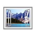 thumbnail image 2 of VWAQ 3D Nature Wall Stickers Lake Wall Decal Window Peel And Stick Home Decor - NW26 (18"H X 22"W), 2 of 2