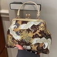 thumbnail image 7 of Jiibva Crane Pattern Clutch with Chain Chinese Style Crossbody Bag Women's Evening Bag for Wedding Banquet Party Prom Events, 7 of 7