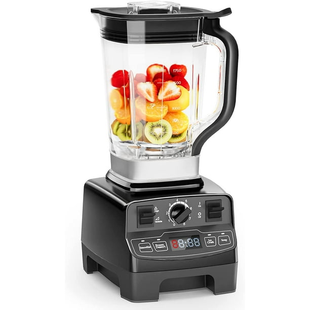 Correlaat Dierbare taal Smoothie Blender Maker, 1450W High Performance Blender with 4 Preset  Programs, 8 Speeds Control 33000RPM High-Speed, 2L Tritan BPA Free  Container, Ice Crush Blender for Smoothie/Ice/Dessert/Nut - Walmart.com