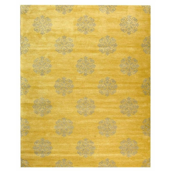 SAFAVIEH Soho Geoff Geometric Wool Area Rug, Beige, 7'6" x 9'6"