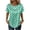 Green, variant on Women's Satin Short Sleeve Shirt Elegant Crewneck Silk Tops Spot Print Comfy Summer Tshirt Work Loose Clothes Black L