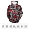 thumbnail image 7 of LAOLIUSN Men’s Graffiti Hoodie All-Over Print 3D Abstract Streetwear Graphic Pullover Sweatshirt, Stretch Fabric, S–4XL, 7 of 7