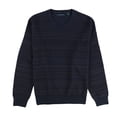 thumbnail image 1 of Perry Ellis Mens Striped V Neck Pullover Sweater, Blue, Big & Tall, XXXX-Large, 1 of 2